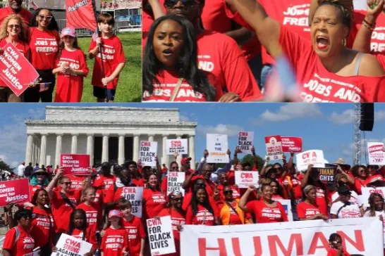 photo collage from the 2023 March on Washington