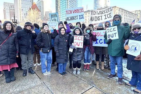 Alphabet Workers Protest Ice in Boston