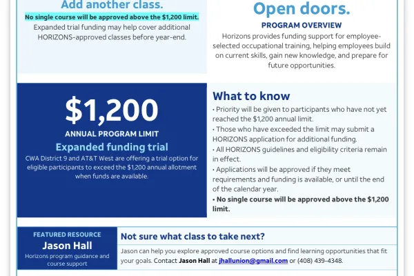 Horizons Education Flyer