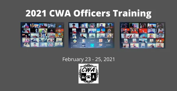2021 CWA OFFICERS TRAINING | CWA District 9