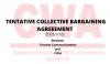 Tentative collective bargaining agreement