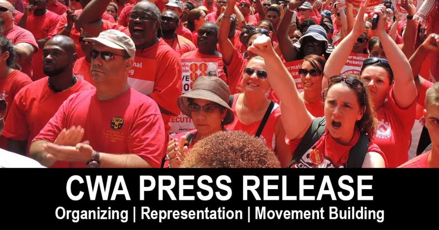 CWA Press Release graphic with rally picture