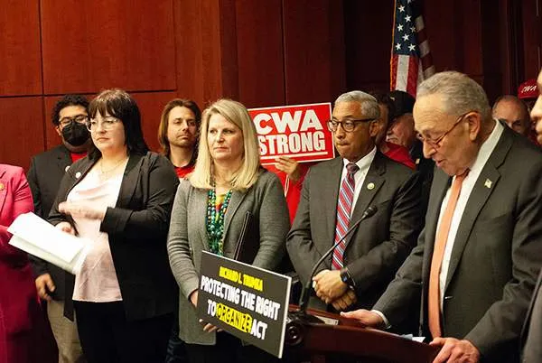 event at the U.S. Capitol to reintroduce the Protecting the Right to Organize (PRO) Act