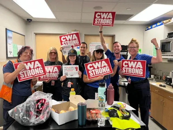 9423 Members at Piedmont show Bargaining Support